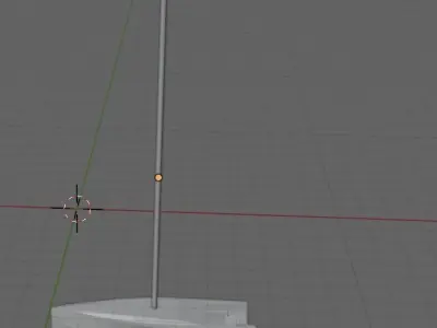 sail yacht low poly Low-poly 3D model