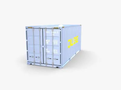 20ft Shipping Container Qube v2 3D model
