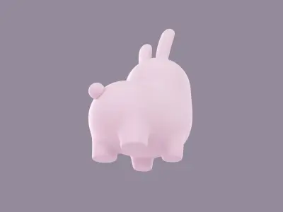 Bunny Character 3D model