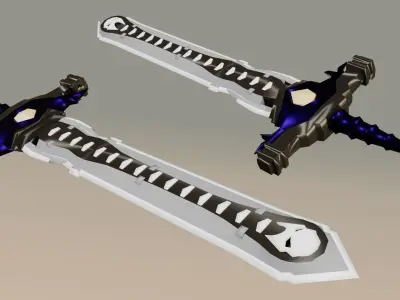 Low-poly Sword Low-poly 3D model purchase