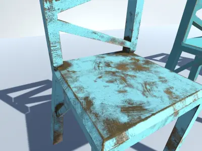 Simple Chairs Free low-poly 3D model