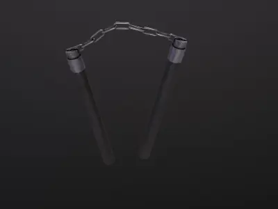 Nunchaku 3D Model Low-poly 3D model