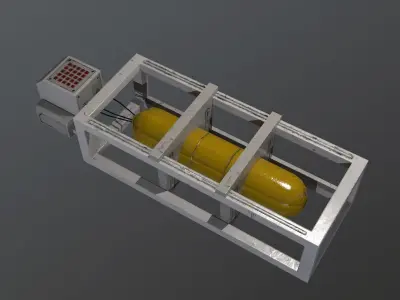 Sci-Fi Asset Low-poly 3D model shop