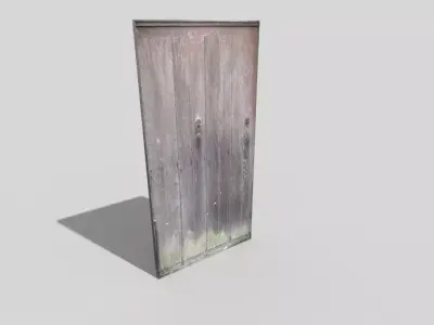 low poly door wooden Low-poly 3D model purchase