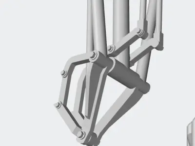 locomotive pantograph 3D print model