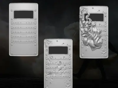 Commando Shield 3D printable file for Action Figures 3D print model