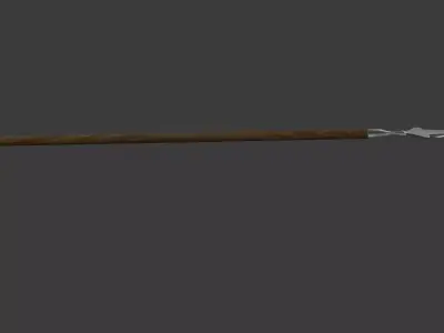 Encos  Ancient Greek Spear Low poly 3D model Low-poly 3D model