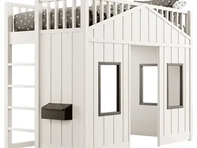 Modern Farmhouse Loft 3D model