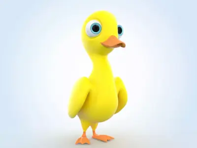 Baby Duck 3D model purchase
