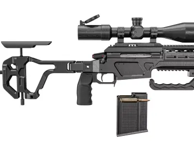  Victrix Scorpio TGT Sniper Rifle Low-poly 3D model