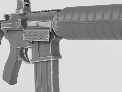 Assault Rifle AR-15 3D model