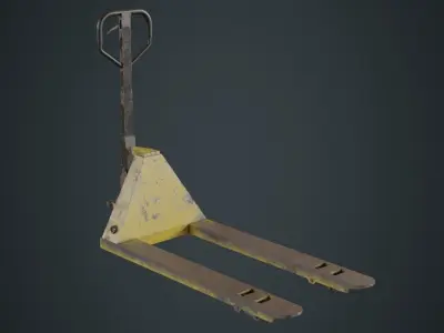 Pallet Jack 3B Low-poly 3D model
