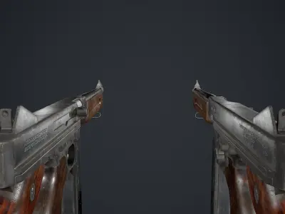 Thompson M1 Low-poly 3D model purchase