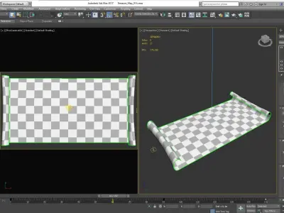 Treasure Map 3D Low-poly 3D model