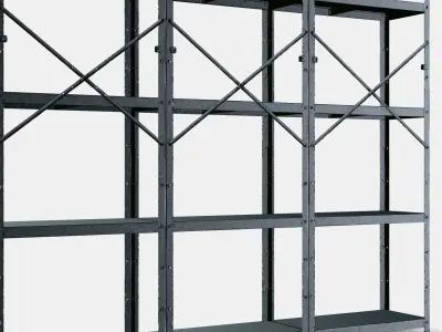 BROR Shelving unit 1 Low-poly 3D model