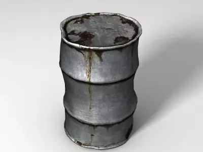 Rusty Barrel 2 3D model
