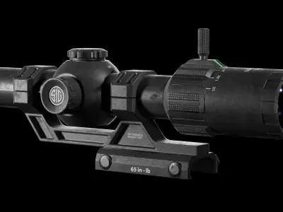 TANGO-MSR LPVO 1-6X24MM Scope  Low-poly 3D model