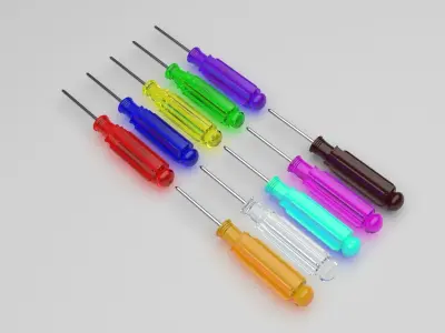 Mini Screwdriver Set 3D model
