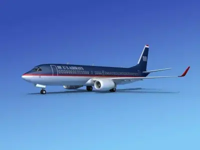 Boeing 737-800ER US Airways  3D model