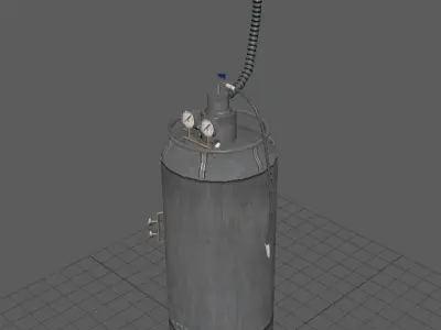 laboratory Gas tank -gas cylinder Low-poly 3D model