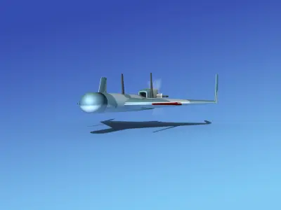 Harpy 1 UAV V04 3D model