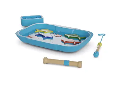 Table games Magnetic Fishing Game 3D model purchase
