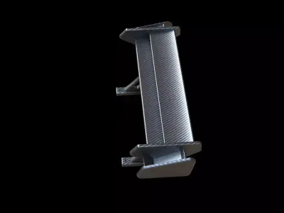Spoiler carbon tuning vehicle car  3D model