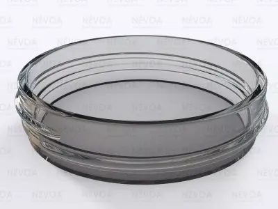 Glass finish - GME 21 00 - 70 mm - Continuous thread 3D model