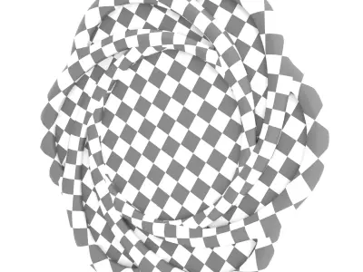 Round decorative mirror 3D model