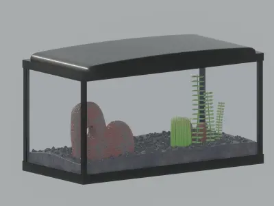 Aquarium Fish Tank 3D model buy