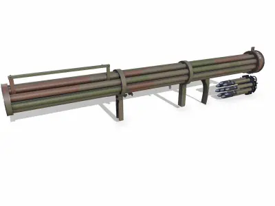Fliegerfaust B Luftfaust Anti Tank Rocket Launcher Low-poly PBR Low-poly 3D model