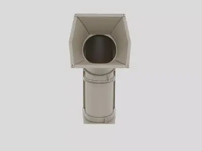 Industrial Factory Bulk Material Chute for 3D print 3D model