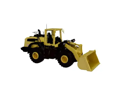 Wheel Loader 3D Model Industrial Construction Loading Machine 02 3D model