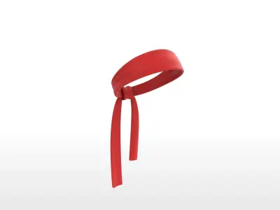 Headband032 Red Headband 3D model