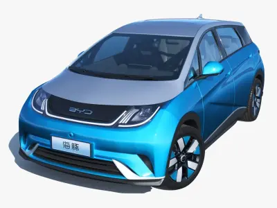 2023 BYD Dolphin EV Knight Edition 3D model