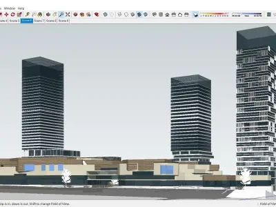 Sketchup Commercial Office Complex 265 3D model
