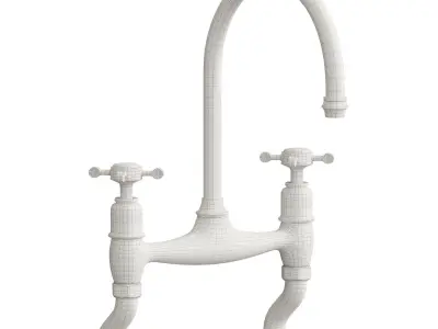 Aged Brass Ionian Tap by deVOL 3D model