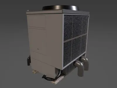 Rooftop Air Conditioner  Low-poly 3D model