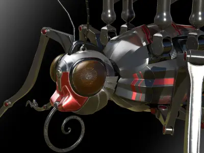 Mechanical Butterfly 3D model purchase