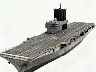 Amphibious Assault Ship 3d model Low-poly 3D model