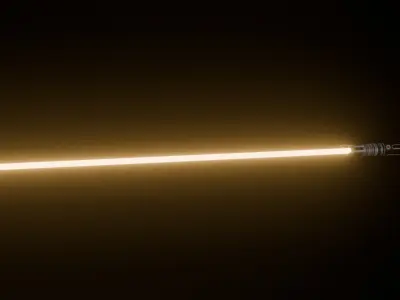 Lightsaber Low-poly 3D model