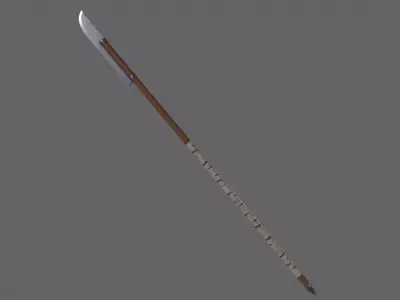 PBR Polearm V3c Low-poly 3D model