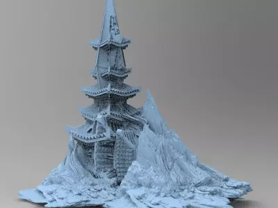  Monarch Cliff 8 3D model