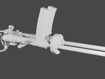 Villar Perosa SMG M1915 Low-poly 3D model
