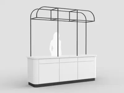 Food Display Stand 2 3D model