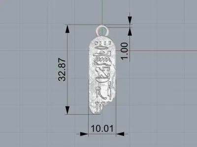Ancient Egyptian Pendant 3D print model