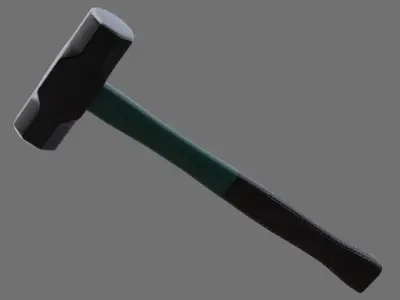 Sledgehammer 1A Low-poly 3D model