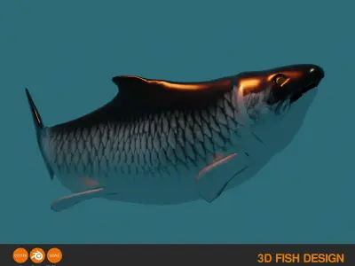 FISH ASSET Low-poly 3D model