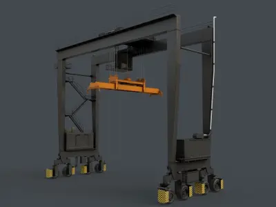 PBR Rubber Tyred Gantry Crane RTG V2 - Multi color Pack