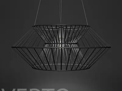 VERTO loft industrial scandinavian celing Lamp by Zumaline 3D model